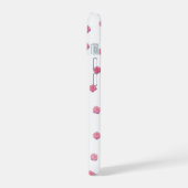 Roze Roos Patroon Hoesje iPhone 15 Case (Linkerkant)