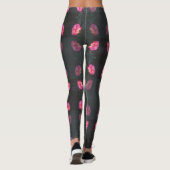 Roze Roos Patroon Leggings (Achterkant)