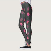 Roze Roos Patroon Leggings (Links)