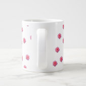 Roze Roos Patroon Mok (Achterkant)