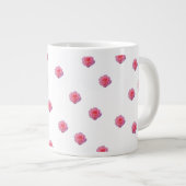 Roze Roos Patroon Mok (Voorkant rechts)