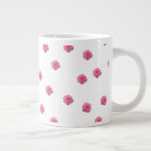 Roze Roos Patroon Mok (Rechts)