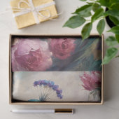 Roze Roos Pauw Decoupage Tissuepapier (Geschenk)