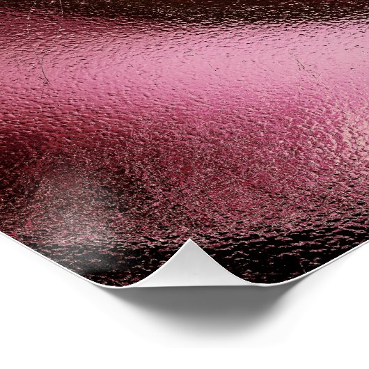 Roze Roos Perfect Poster (Hoek)