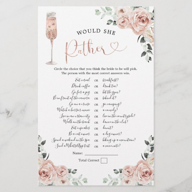 Roze Roos Petals Prosecco zou ze liever niet (Voorkant)