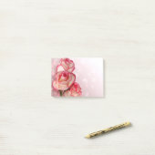 Roze Roos Post-it® Notes (Op bureau)