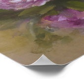 Roze Roos Poster (Hoek)