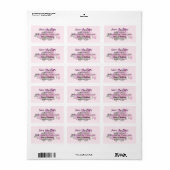 Roze Roos Rambler sparen de Datum Etiket (Full Sheet)
