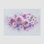 Roze Roos Ree Bouquet Decoupage Tissuepapier (Voorkant)