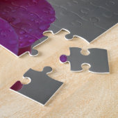 Roze Roos Regendruppel Legpuzzel (Zijkant)