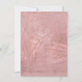 Roze roos rode bonen make-up oog glitter 16e bruid kaart (Achterkant)