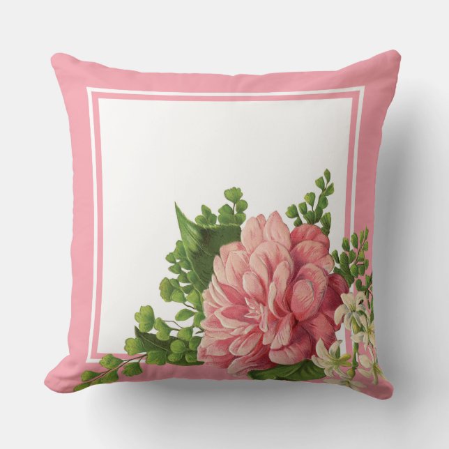 Roze  Roos Roze Bedroom Accepterende Kussens (Voorkant)