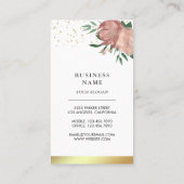 Roze Roos Roze korst Pastry Chef Bakery Visitekaartje (Achterkant)