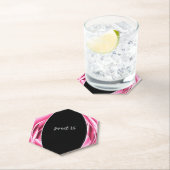 Roze Roos Roze Papieren Onderzetter (Insitu)