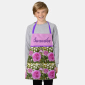 Roze  Roos Rozen Bloem Floral Foto Schort (Gedragen)