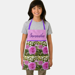 Roze  Roos Rozen Bloem Floral Foto Schort