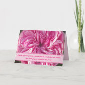 Roze  Roos Rozen Bloemen Verjaardkaart Kaart (Achterkant)