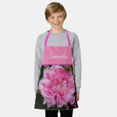 Roze  Roos Rozen Meisjes Kinder  Schort (Gedragen)