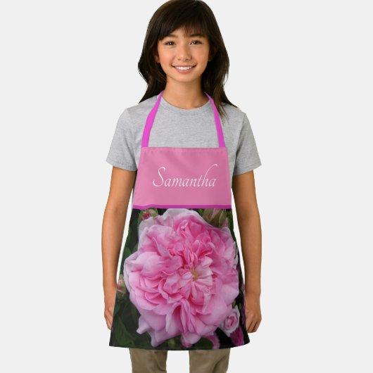 Roze  Roos Rozen Meisjes Kinder  Schort (Insitu)