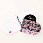 Roze  Roos Rozen Waterverf Moeders Journal Notitieboek (Binnen)