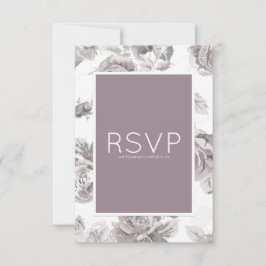 Roze roos RSVP-kaart RSVP Kaartje