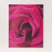 Roze Roos Schilderij Legpuzzel (Verticaal)