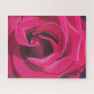 Roze Roos Schilderij Legpuzzel