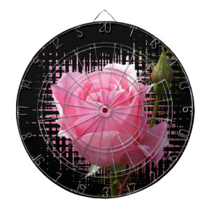 roze roos spat dartbord