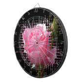 roze roos spat dartbord (Voorkant Rechts)