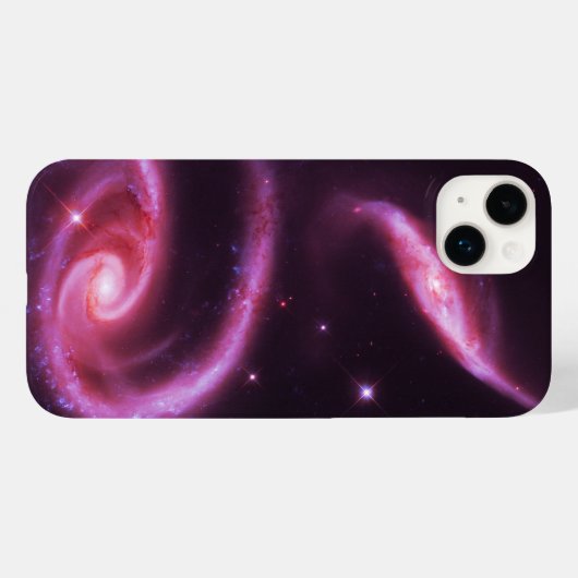 Roze Roos Stelsels Case-Mate iPhone Case (Achterkant (horizontaal))