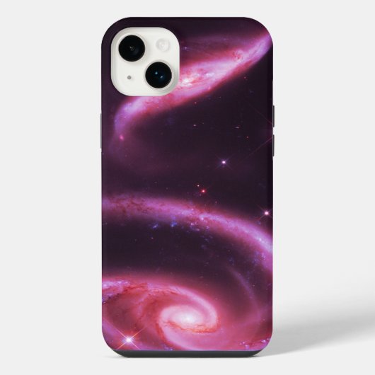 Roze Roos Stelsels iPhone Hoesje (Achterkant)
