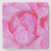 roze roos stenen onderzetter (Voorkant)