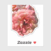 Roze Roos Sticker (Vel)