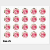 Roze  Roos stickers (Vel)
