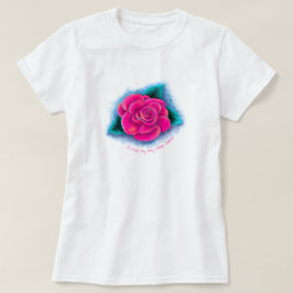 roze roos T-shirt