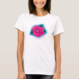 roze roos T-shirt