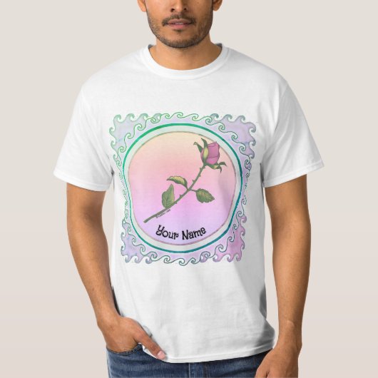 Roze Roos T-shirt (Voorkant)