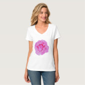roze roos t-shirt (Voorkant volledig)