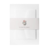 Roze, , roos thema bruiloft uitnodigingen wikkel (Voorkant Voorbeeld)