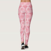 Roze Roos Tie-Dye Sierlijke Leggings (Achterkant)
