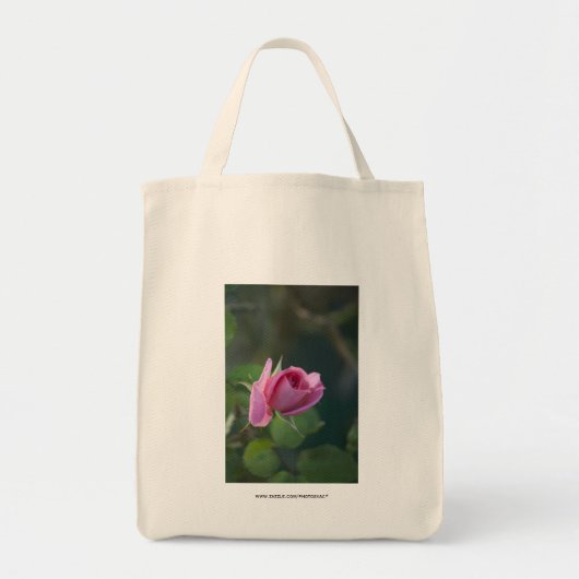 Roze Roos Tote Bag (Voorkant)