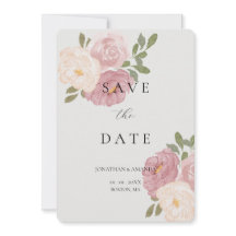 Roze Roos Trouw Save The Date