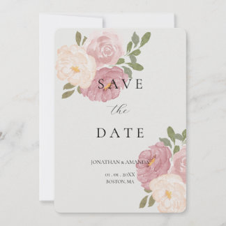 Roze Roos Trouw Save The Date
