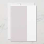 Roze roos, uitnodiging voor een aangepast bruiloft (Achterkant)