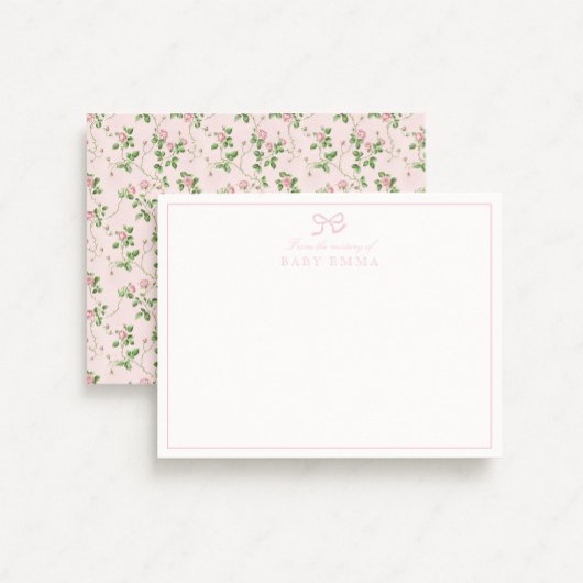 roze roos van de Kaart van de kwekerij