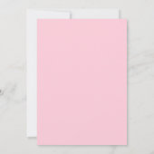 Roze Roos van Fuchsia Botanical Floral Wedding Kaart (Achterkant)