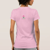 Roze Roos Verjaardag T-shirt (Achterkant)