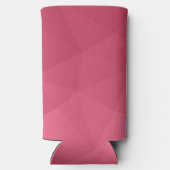 Roze roos verloop geometrisch mesh patroon seltzer blikjeskoeler (Achterkant)