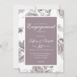 Roze roos verloving aankondiging