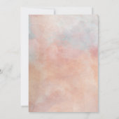 Roze Roos Vijftig Fabulous Floral Minimal Botanica Kaart (Achterkant)